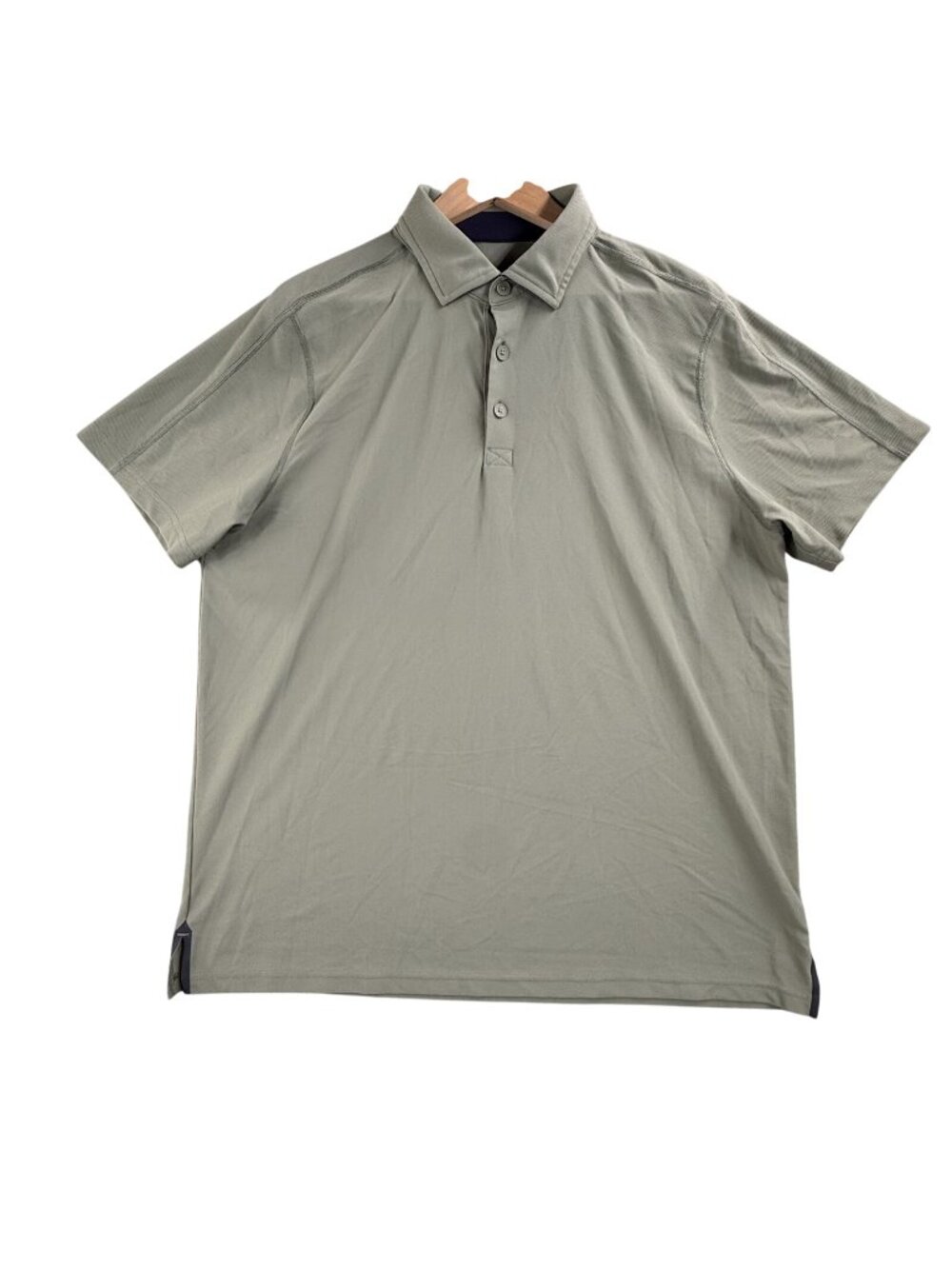 Rhone Polo Shirt Men Medium Green Performance Golf Lightweight Knit Solid Casual